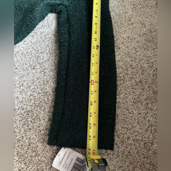 NWT Bernardo Women’s Notch Lapel Single Breasted Forest Green Coat Size Small - Picture 9 of 10